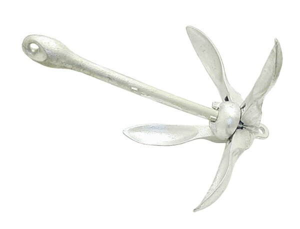 Nautilo Anker Klappdraggen Eisenguss Feuerverzinkt 3,2 kg